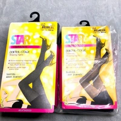 2 Pairs Star Power Center Stage By Spanx Shaping Tights Size A New